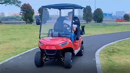 Imágenes de nuestros carros de golf en acción